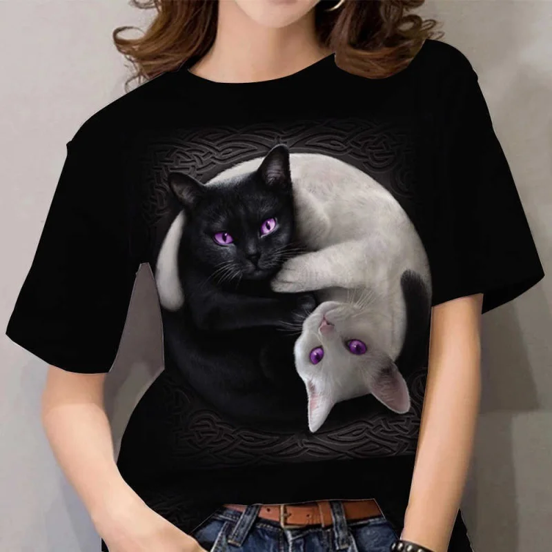 Camiseta Divertida Camisetas Gatos Mujer Amazon Camiseta Con