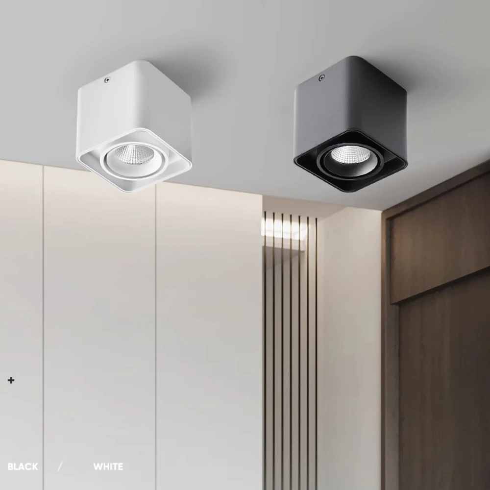 Description Picture 2 of itemSurface Mounted Dimmable COB LED Downlights 10W 15W 20W 30W LED Ceiling Spot Lights AC85-265V LED Ceiling Lamp Indoor Lighting