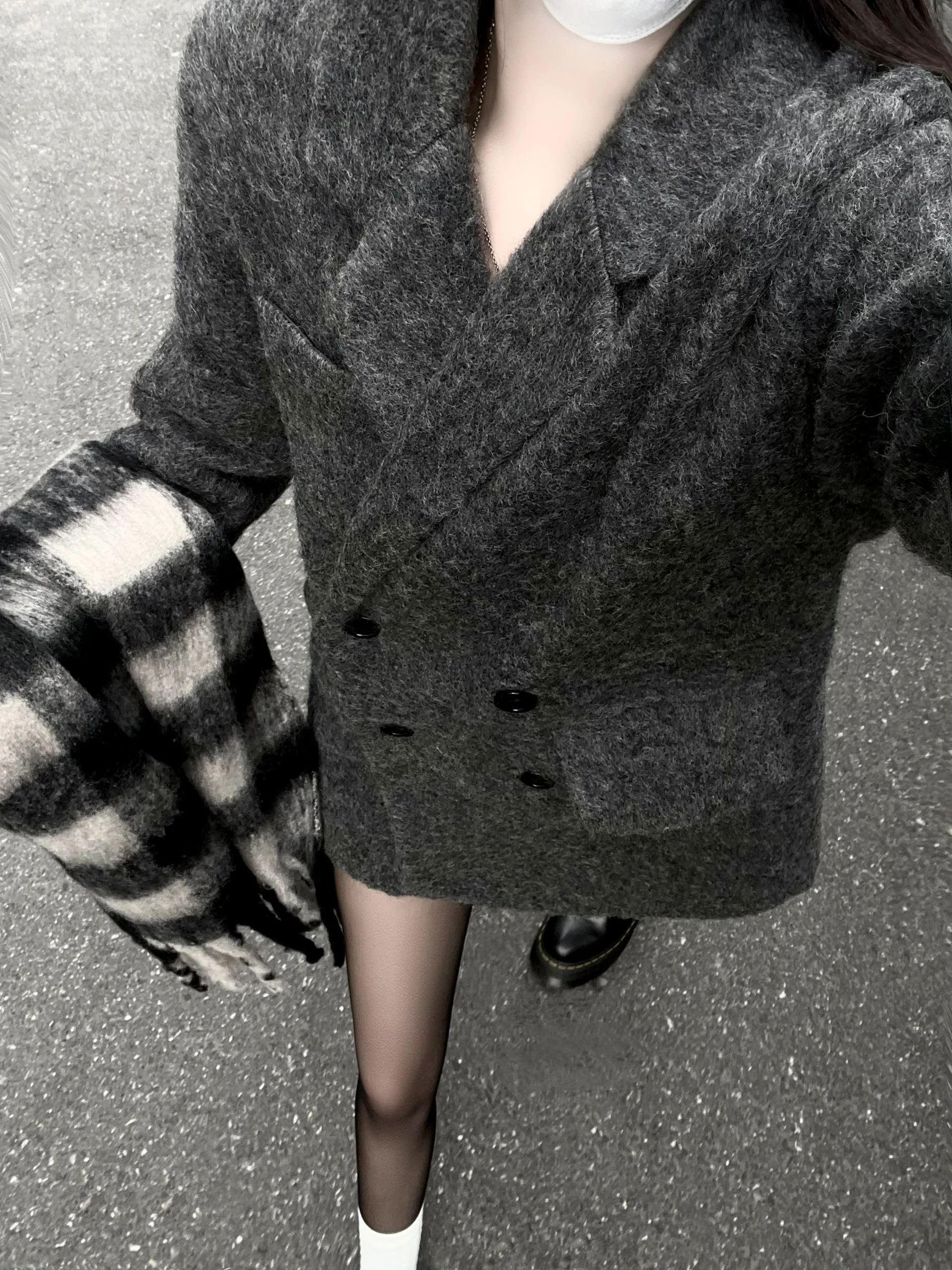 

UNXX 2023 Autumn Winter New Arrivals Fashionable European Street Style Loose High-End Feeling Woolen Coat Jacket for Women Coat
