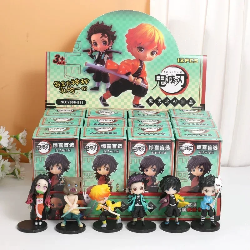 Nuovo 12Pcs One Piece Mystery Box Rufy Mini Figure Ornament Blind Box Room Decor Doll Model Collection Regali Giocattoli