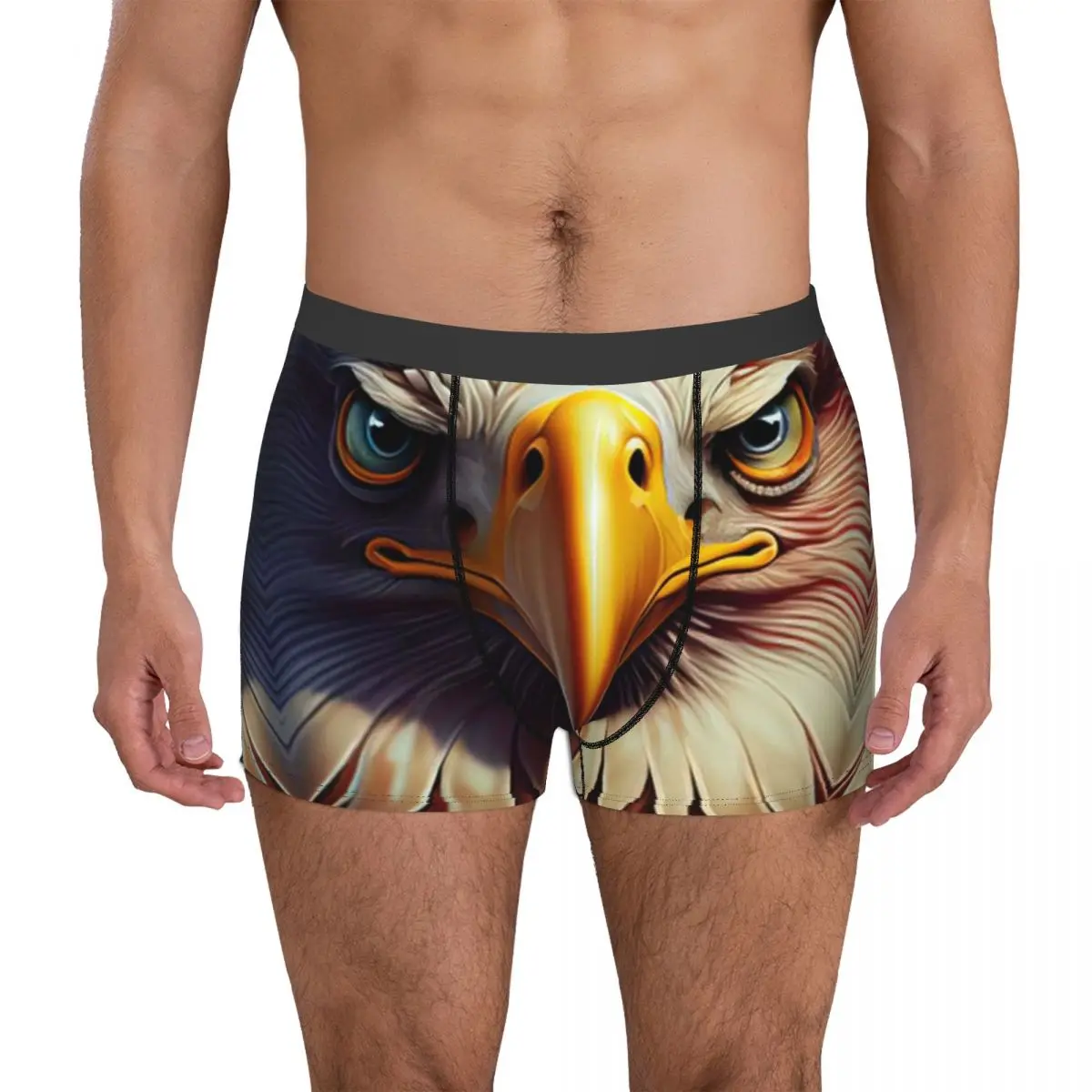 

Eagle United States Men's Boxer Briefs Shorts Men Underpants Cartoon Anime Funny Men's Panties Soft Underwear For Men