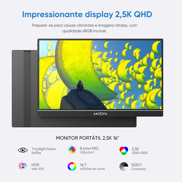 ARZOPA ポータブルディスプレイ USB-C Amazon.co.jp: モバイルモニター ARZOPA 16インチ モバイル