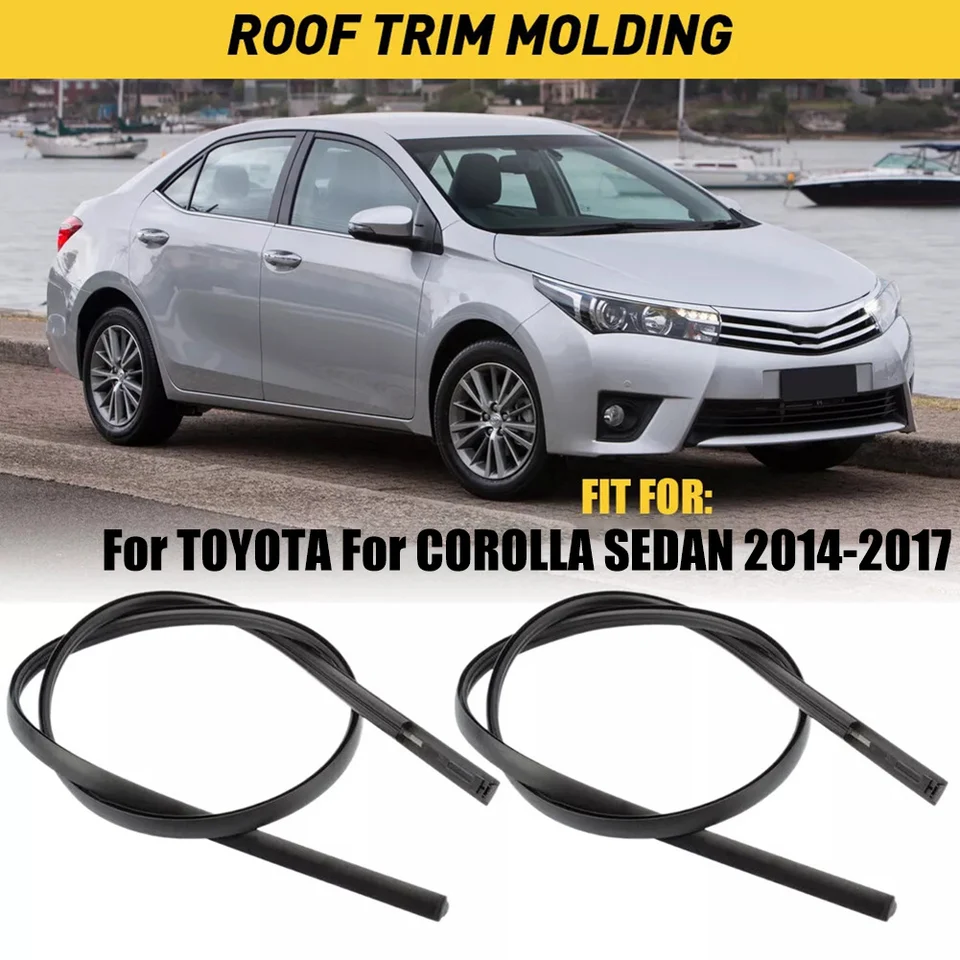 TERUIPE 2 Pcs Black Roof Trim Molding Kit For Toyota Corolla 2009-2013 : Buy Online At Best Price In KSA - Souq Is Now