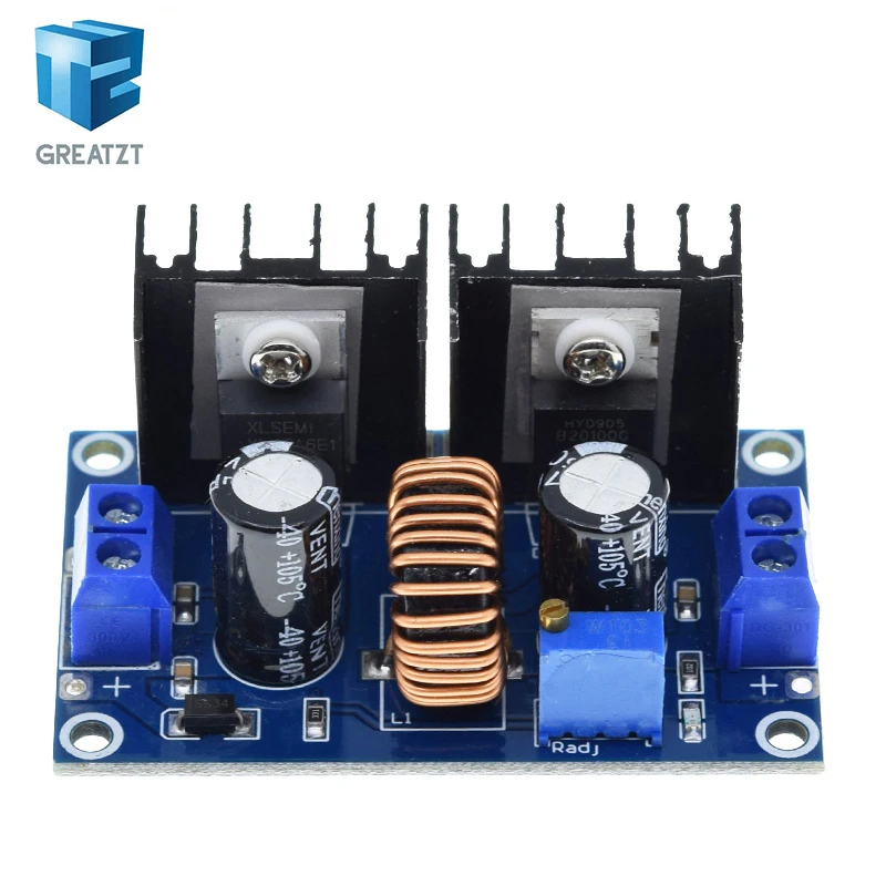 XL4016 PWM Einstellbar 4-36V bis 1,25-36V Step-Down Board Modul Max 8A 200W DC-DC Step Down Buck Converter Netzteil – Detail 4