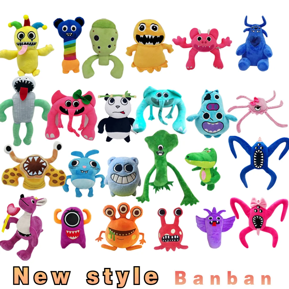 

【In Stock】6PCS Garten of Banban Plush Toys Horror Game Figure Doll Cartoon Stuffed Animal Banban Monster Plushie Gift for Kids