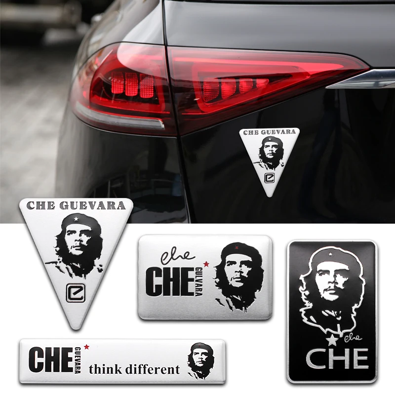 

Car Styling 3D Aluminum Che Guevara Logo Badge Emblem Auto Decoration Body Stickers Decals For Jeep Compass Renegade Accessories