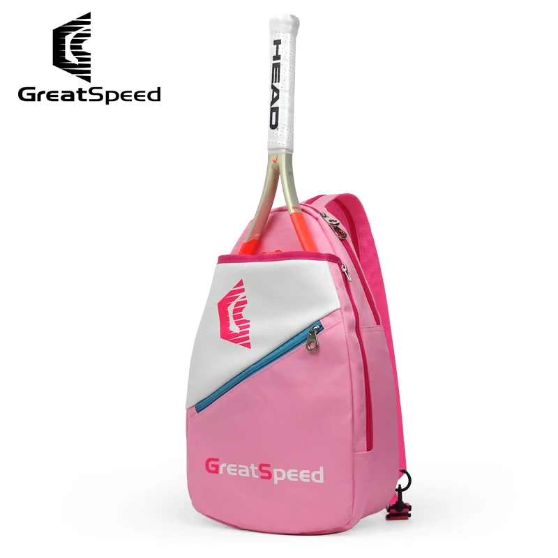 GreatSpeed Tennis Backpack 2 Pieces Badminton Shoulder bag Crossbody Bag Kids With Shoe Compartment 5