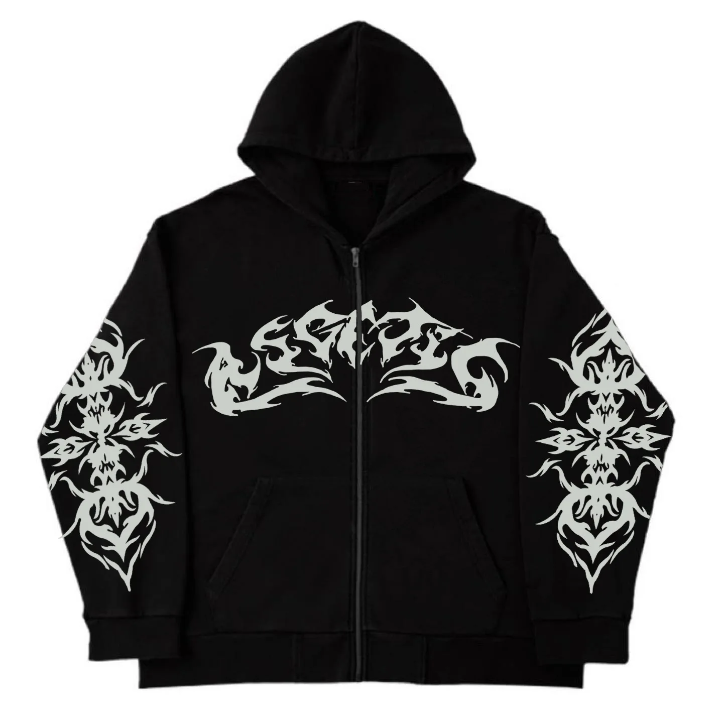 

Zip Up Hoodies Women Jackets Loose Fit Y2K Cosplay Costume Hoodie Graphic Print Sweatshirt Gothic Oversized Jackets