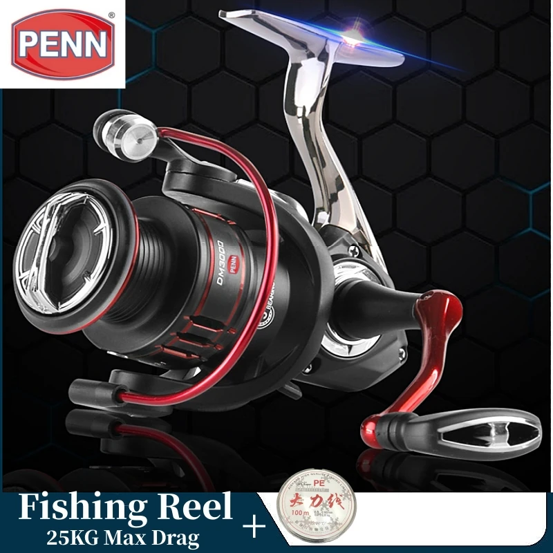Penn Fishing Clearance Mulinello Rotante Gratuito 5.2:1, 5 + 1Bb Cuscinetto Chiuso 25Kg Filo Di Pesce Regalo Di Resistenza Massima