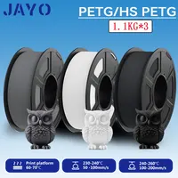 JAYO PETG/High Speed Matte PETG 3D Printing Filament 1.75MM Mix-Colors & No bubbles &Non-toxic For 3D Printer & Pen 3Rolls