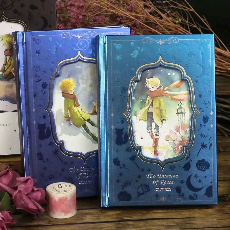 

Цветная страница, иллюстрация, 128 листов, милый блокнот, серия Little Prince, красивый дневник, фотоальбом для студентов