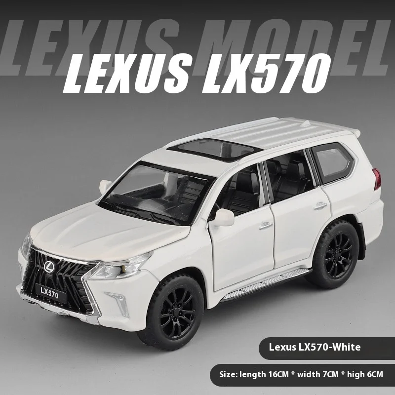 1/32 LEXUS LX570 SUV Alloy Off Road Diecast Metal Model Fine Model - Picture 9 of 22