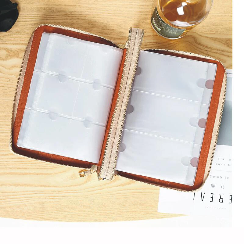 96/216/336Slots Nail Stamp Plate Case Stamping Template Holder Album Storage Notebook For 6*12/5.5*5.5/6*6cm Plate Organizer Bag 5