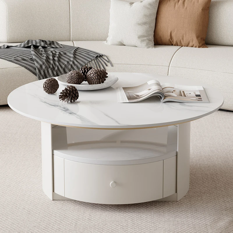 

Center Sofa Table Living Room Console Filing Cabinets Luxury Coffee Table Modern Desk Mesas De Comedor Unique Furniture SQC