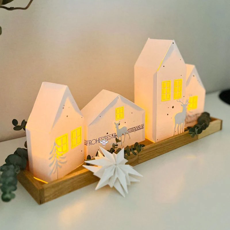 돼지 공예 금속 절단 다이 컷 다이 금형 새로운 3D 하우스 박스 시리즈 스크랩북 종이 공예 칼 금형 블레이드 펀치 스텐실 다이