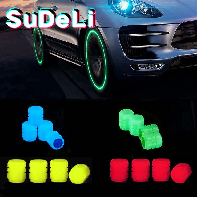 Universal Luminous Tire Valve Cap Plastic ABS Dustproof Tires Accessories Tire Stem Covers Application Car Motorcycle Bicycle 1