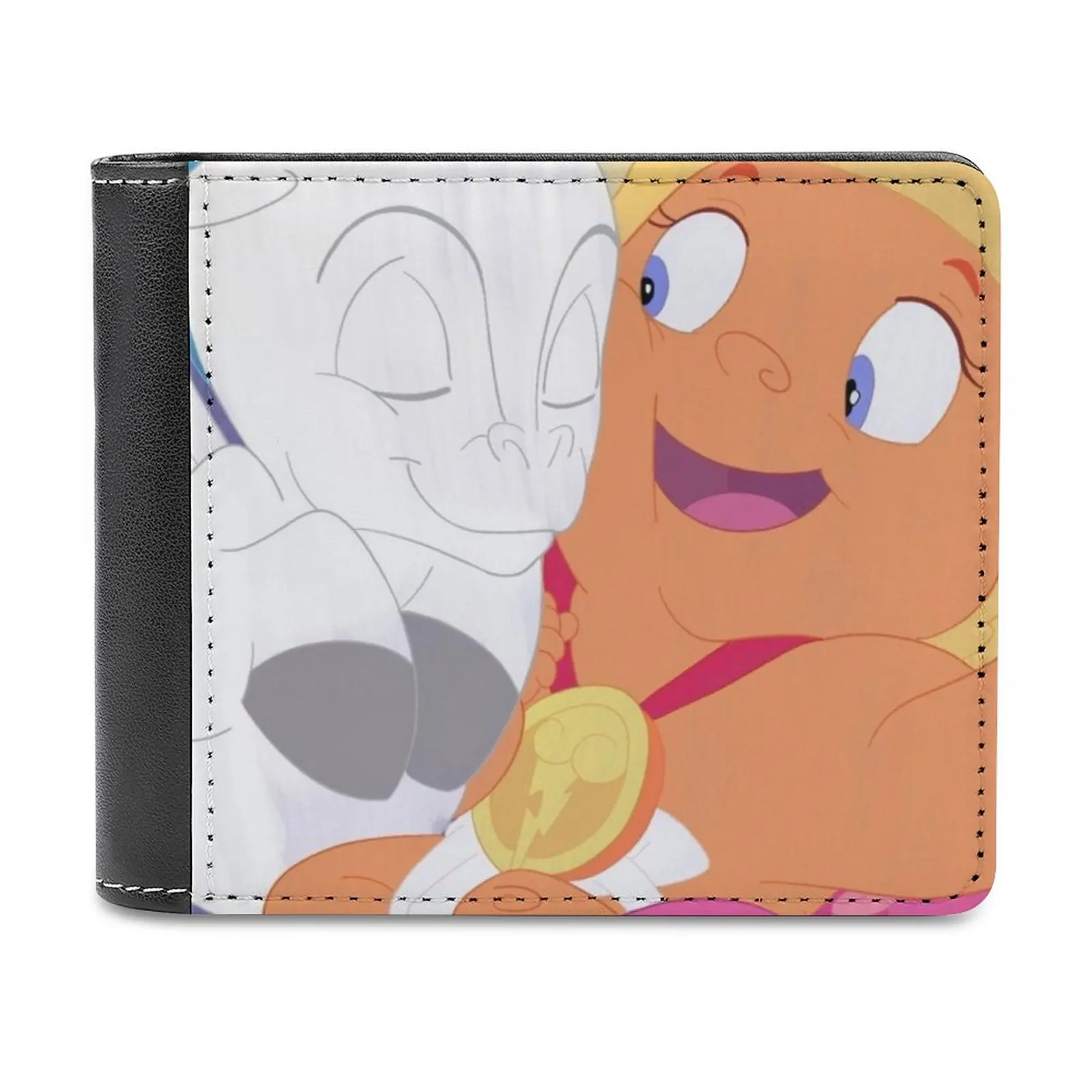 

Персонализированные кошельки для младенцев Hercules, кошельки высокого качества из искусственной кожи для мужчин, роскошный подарок для младенцев, Греция 90-х, боги, голубой Пегас