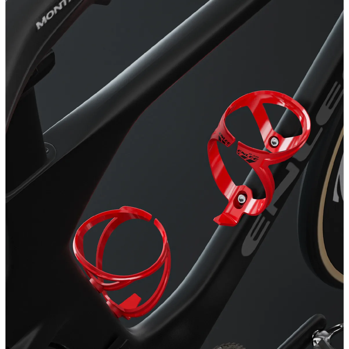 Porte-bouteille Vélo VTT - Support Bidon En Acier Inoxydable Et Plastique, Fixation Rapide