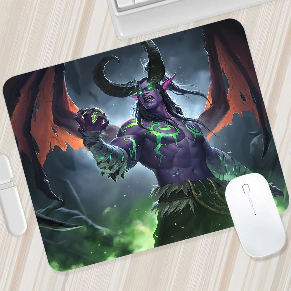 World Of Warcraft Illidan Small Mouse Pad Gaming Mousepad Pc Gamer Mouse Mat Computer Pad Tastiera Mat Desk Pad Laptop Mausepad