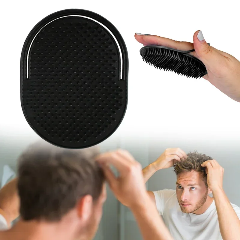남성용 휴대용 수염 라운드 헤어 브러시, 포켓 여행 빗, 마사지 브러시, Cabello 웨이브 브러시