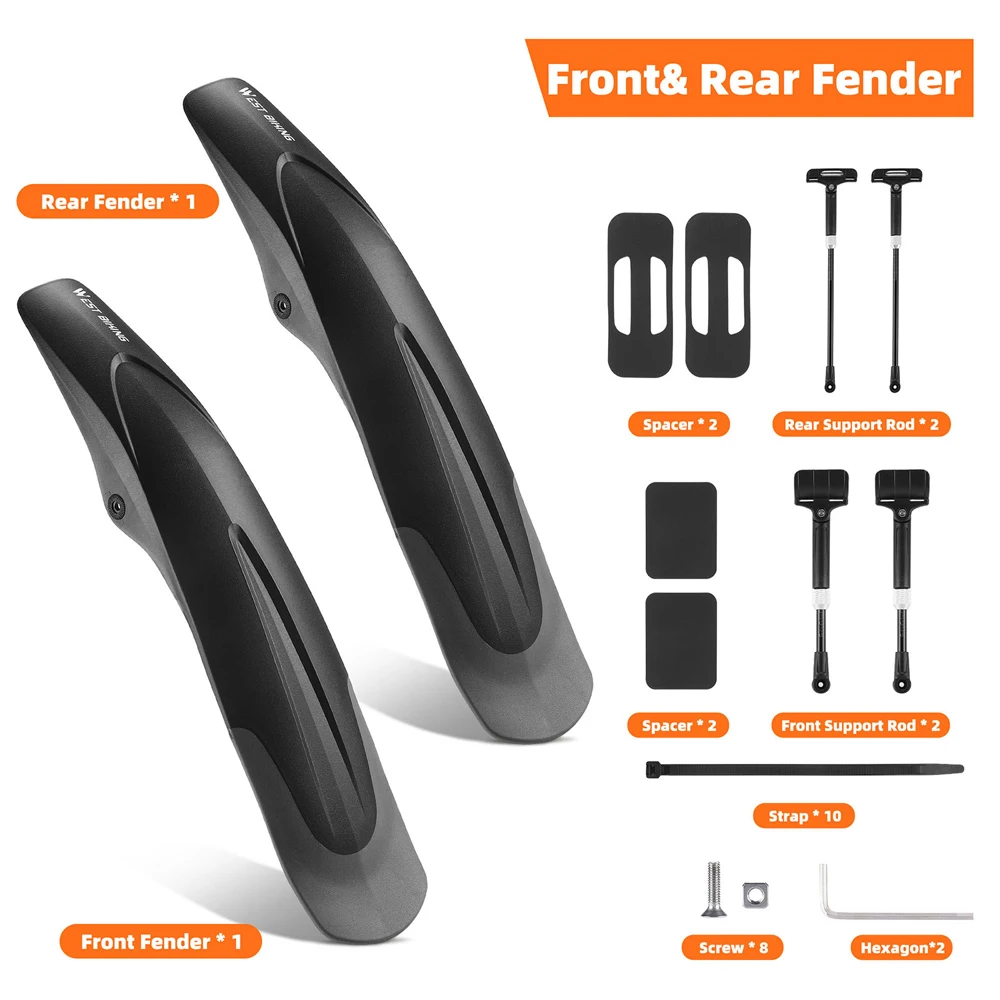 BikeMudguardWidenQuickRelease2629inUniversalBikeFendersBike