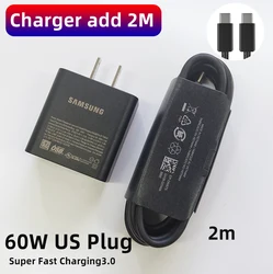 High - Speed SAMSUNG 65W Fast Charging Type C Adapter with Cable - US with 2m add bag