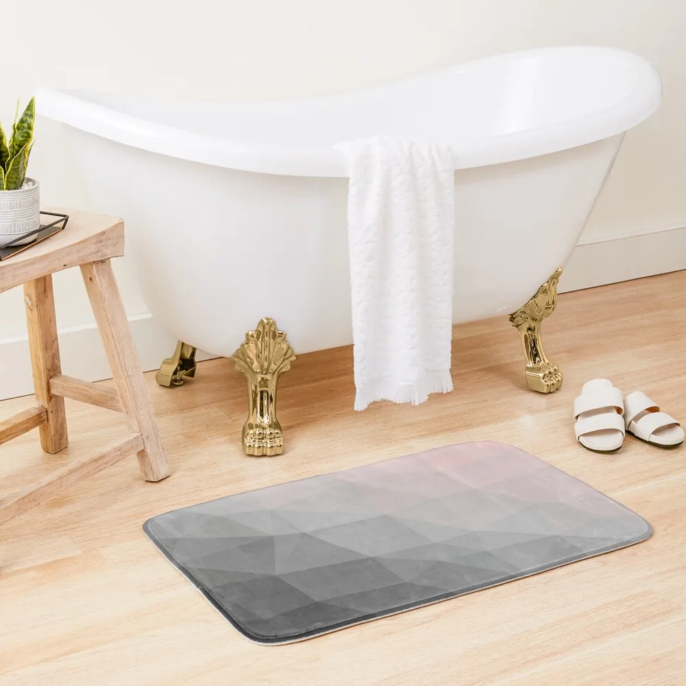 

Pink Gray Gradient Bath Mat Set For Bathroom Bathroom Carpet Bathroom Carpet Set Mat