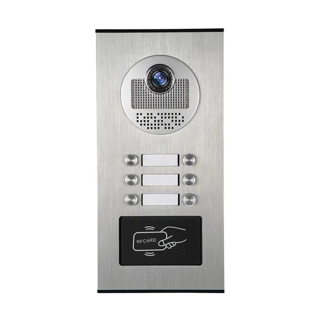 7" Tuya WIFI Video Building Intercom System Network Cable Port 2-6 Units Apartment Video Door Phone Doorbell Kits 6