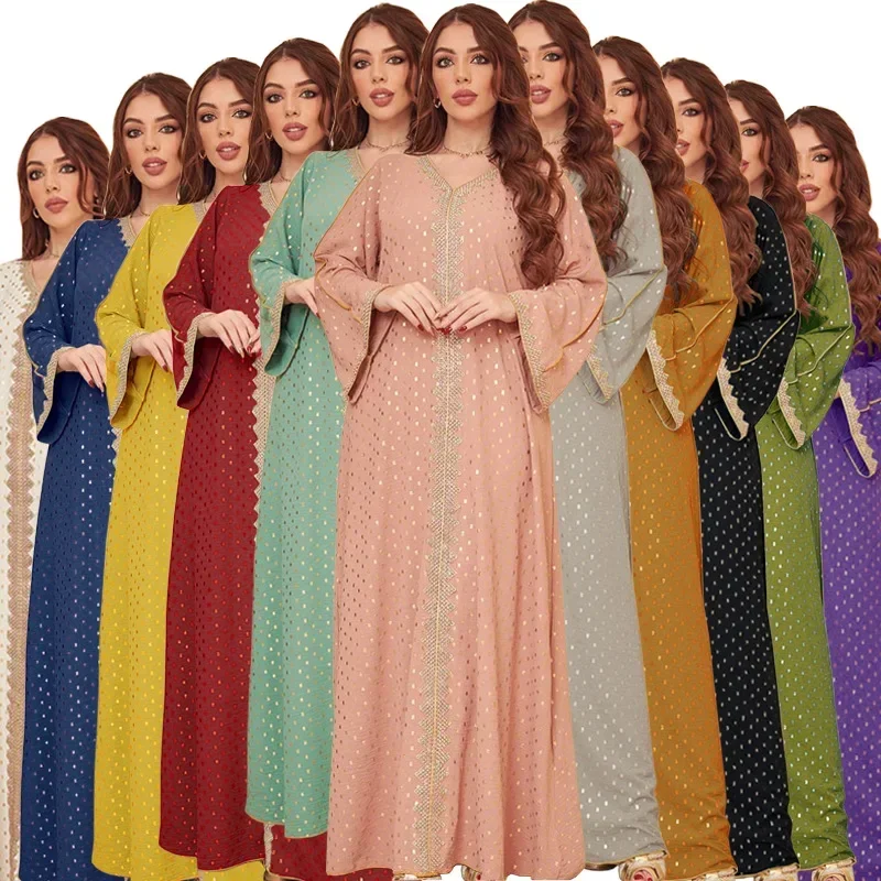 

Ramadan Eid Hijab Abaya Jilbab Khimar Muslim Dress Dubai Islam Clothing Abayas for Women Belt Long Dresses Robe Femme Musulmane