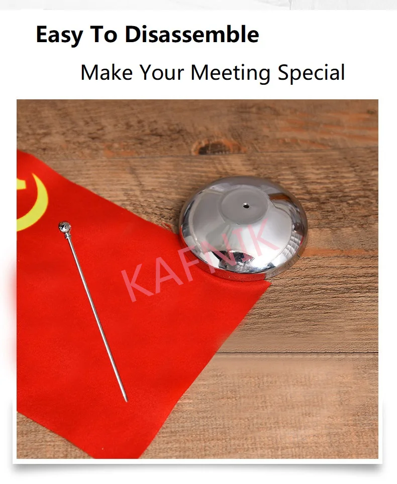 Description Picture 3 of itemPromotional Office Straight-Hanging Vertical Table Flag Group Set Metal Table Flag Base Conference Table Flag Pole