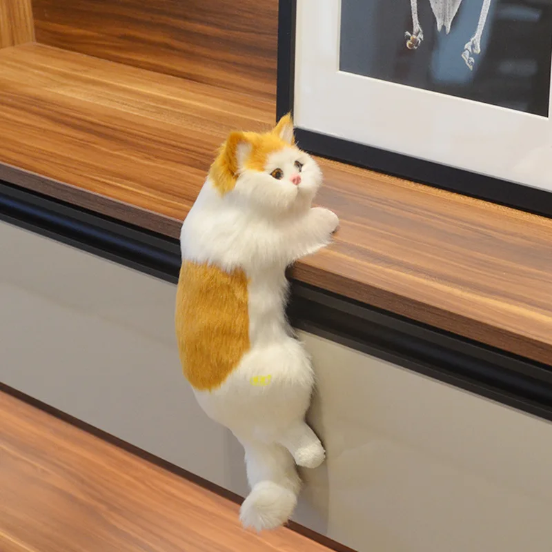 

Simulation Pet Home Decoration Wedding Gift Handicraft Creative Gift TV Cat Hanging Cat Home Decore Decor Home Decor Modern