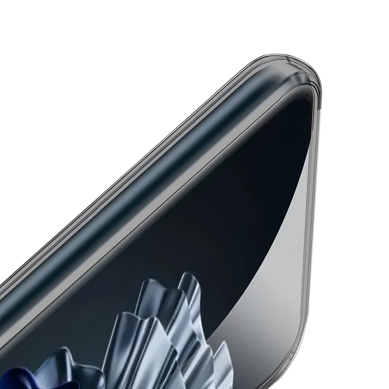 Sleek Ultra-Thin Transparent Soft Black Silicone Luxury Phone Case