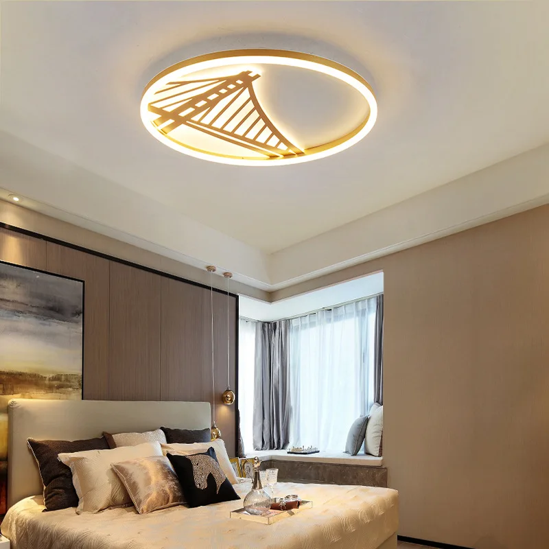 Modern Ceiling Lamps For Bedroom Acrylic Eye Protection Lamp Warm