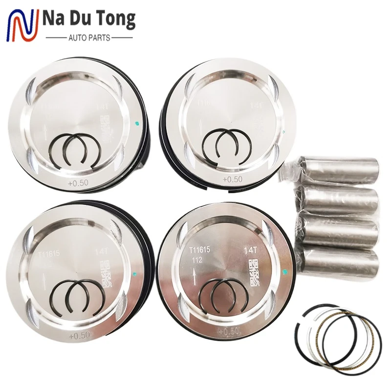 55580184 4pcs Pistons & Rings Kit For CHEVY CRUZE SONIC TRAX ENCORE 2011- 25198520