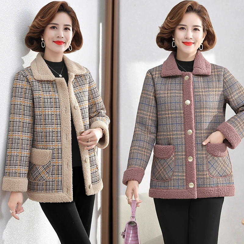 Plus Velvet Thick Mink Velvet Coat Female Middle-aged Mother Winter Coat Western Fashion main image 1