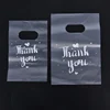 100Pcs Mini Thank you Plastic Gift Bags Wedding Candy Bags Shopping Carrier Bags 2