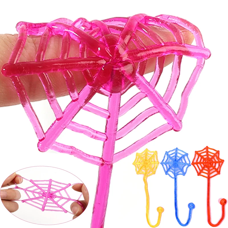 10-30Pcs Fun Kids Birthday Party Favor Mini Sticky Spider Web Toy Gift Bag Giveaway Pinata Filler Halloween Party Supplies Gift
