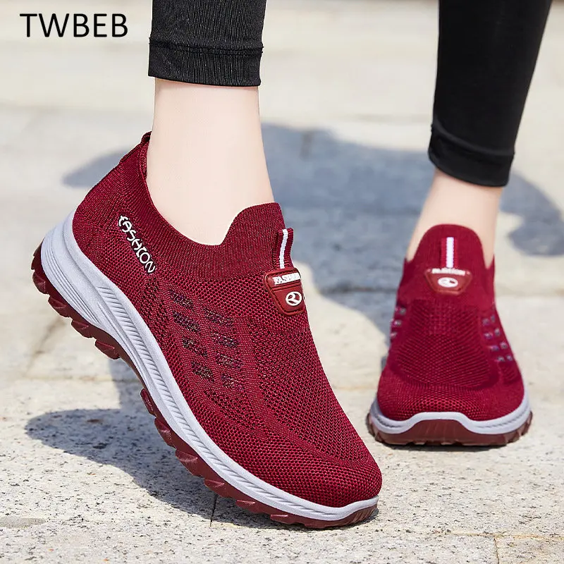 

Модные женские повседневные кроссовки для бега, женские дышащие кроссовки из сетчатого материала, удобная спортивная обувь с мягкой подошвой, оптовая продажа