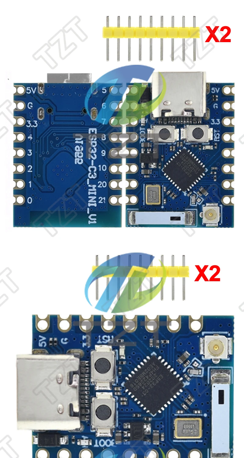 TZT 1/3 Stück ESP32-C3 Pro Mini Entwicklungsboard WiFi Bluetooth Ultra-kompakte Größe ESP8266 ESP32 C3 ESP 32 Für Arduino – Detail 3