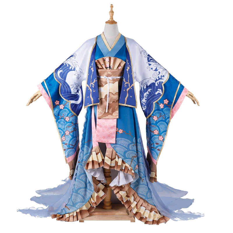 Anime Onmyoji LingHiaJinYuJi Game Dress Flowers Gorgeous Kimono Uniform Cosplay Costume Women Halloween Free Shipping 2022 New