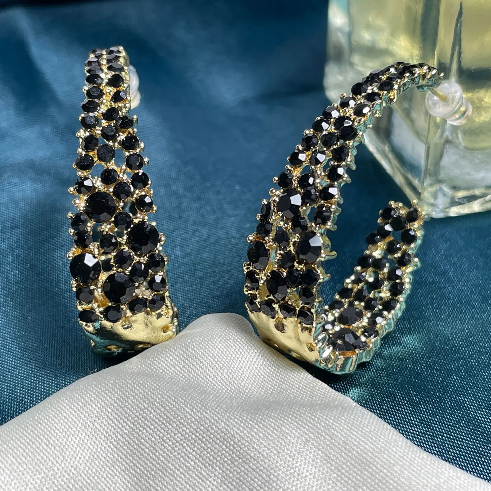 

Hoop Earrings for Women Stud Dangle Drop Girls Bohemian Statement Earring 14K Gold Sterling Silver Boho Bling Sparkle