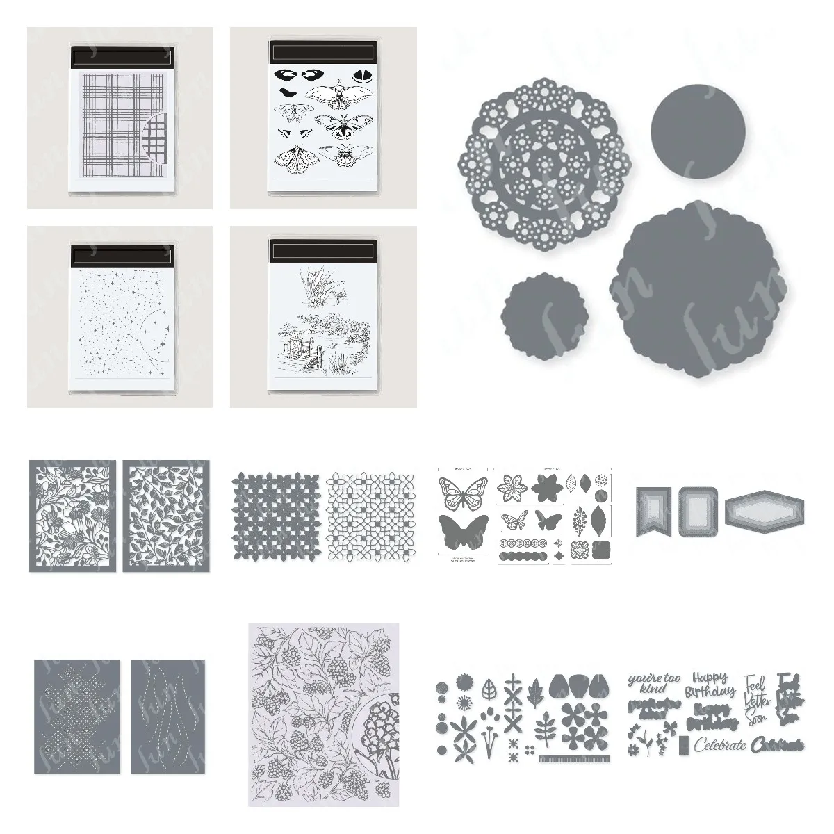INFUNLY - Sello De Pájaros Y Troqueles De Navidad Para Hacer Tarjetas, Troqueles De Corte De Metal, Sellos Transparentes Con Pájaros Y Flores, Suministros De Arte Para Manualidades, álbumes De
