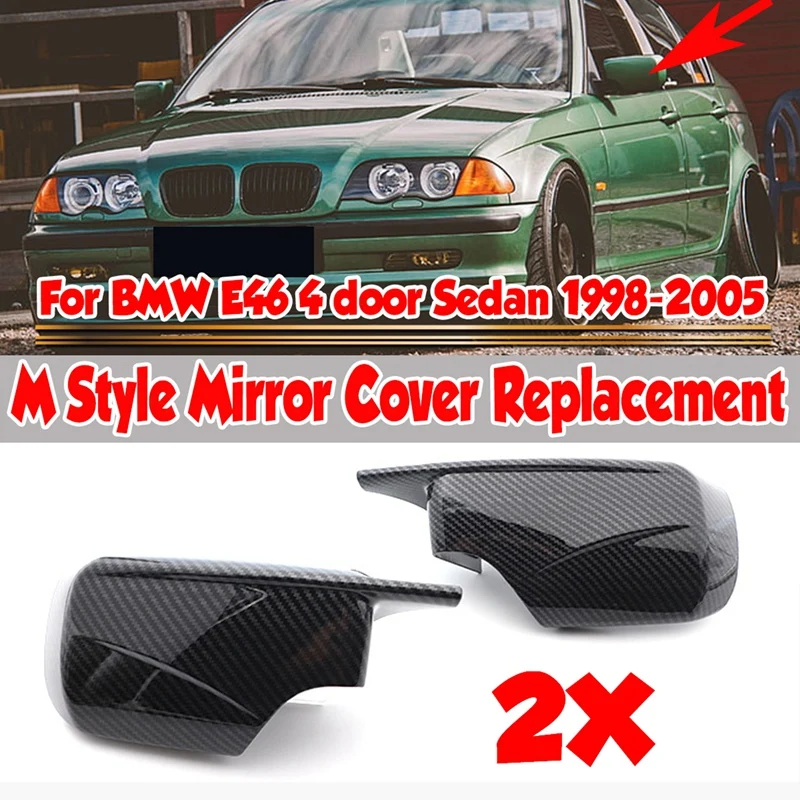 

Крышка бокового зеркала, для-BMW 3 5 серии E39 E46 525I 528I 530I 540I 323I 330I 328I крышки зеркала заднего вида из углеродного волокна