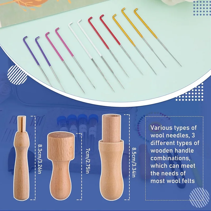 Felting Needles Kit Finger Protector Storage Bag For Wool Making DIY Handmade Craft Accessories Tool Set needle felting kit wool felting kit needle felting painting kit