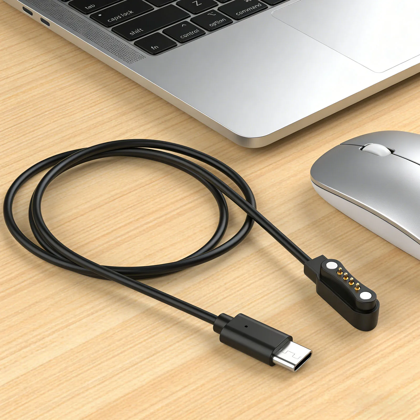 USB-C 코드 3.3FT 고속 충전 및 안전 보호 노트/프로 AI 음성 녹음기 액세서리용 USB C 마그네틱 충전 케이블