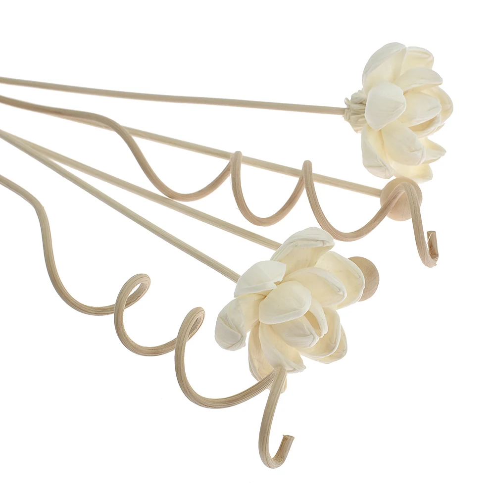 Flower Lotus Rattan Reed Diffuser Fragrance Stick 6PCS Artificial Flowers Rattan Sticks DIY Ornaments Home Decor