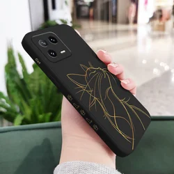 Proud Cat Liquid Silicone Phone Case - Durable and Stylish Protection for Xiaomi 13T(13T Pro) (Black)