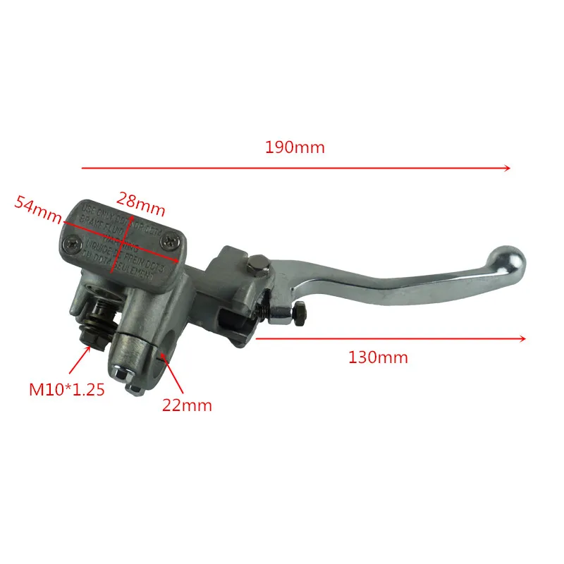 TC-Motor Mango Hidráulico ATV Freno Cilindro Maestro