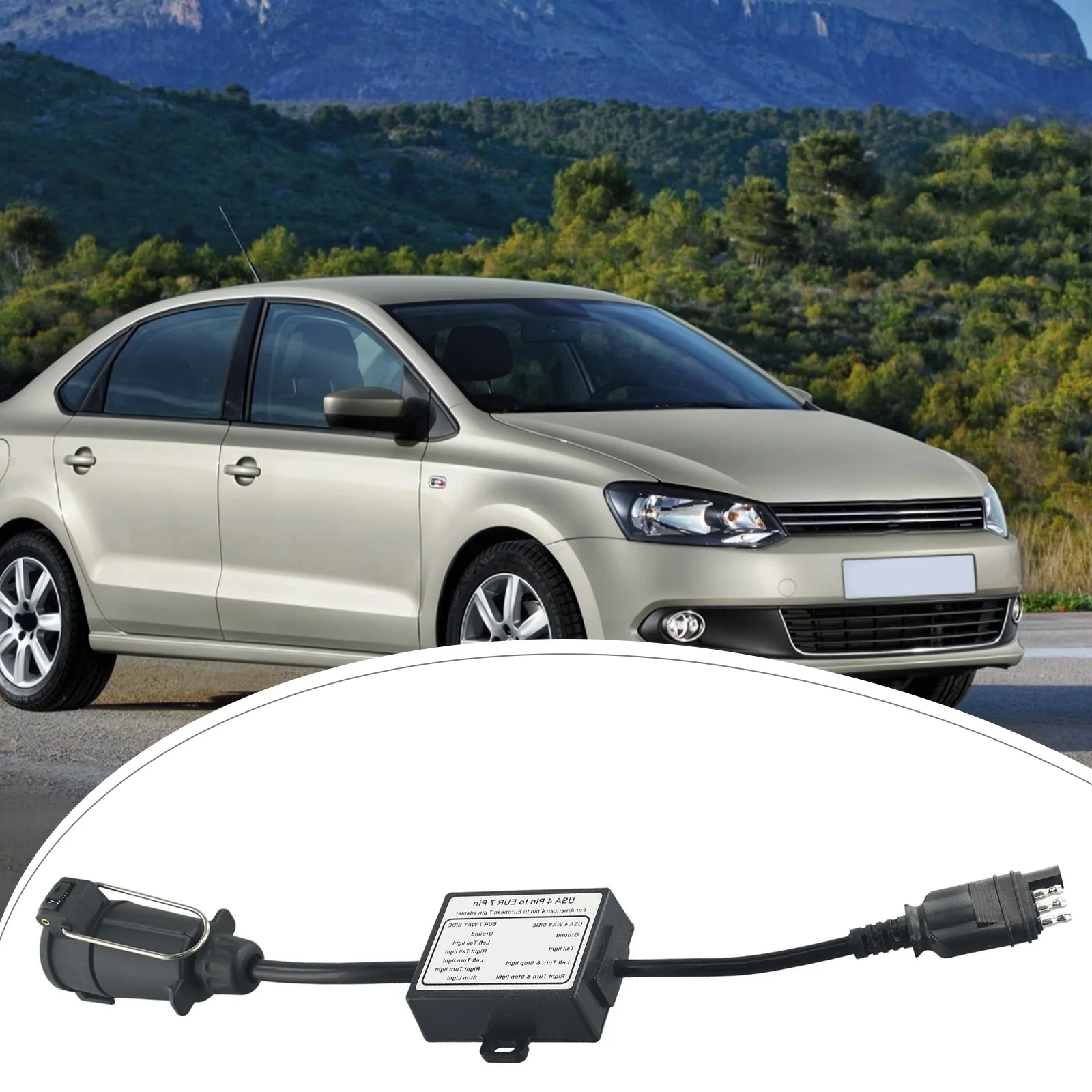 

Автомобильный 4-контактный Плоский разъем в Европу 7-контактный разъем от 4 до 7 прицепа Стандартный преобразователь автомобильный адаптер крепления