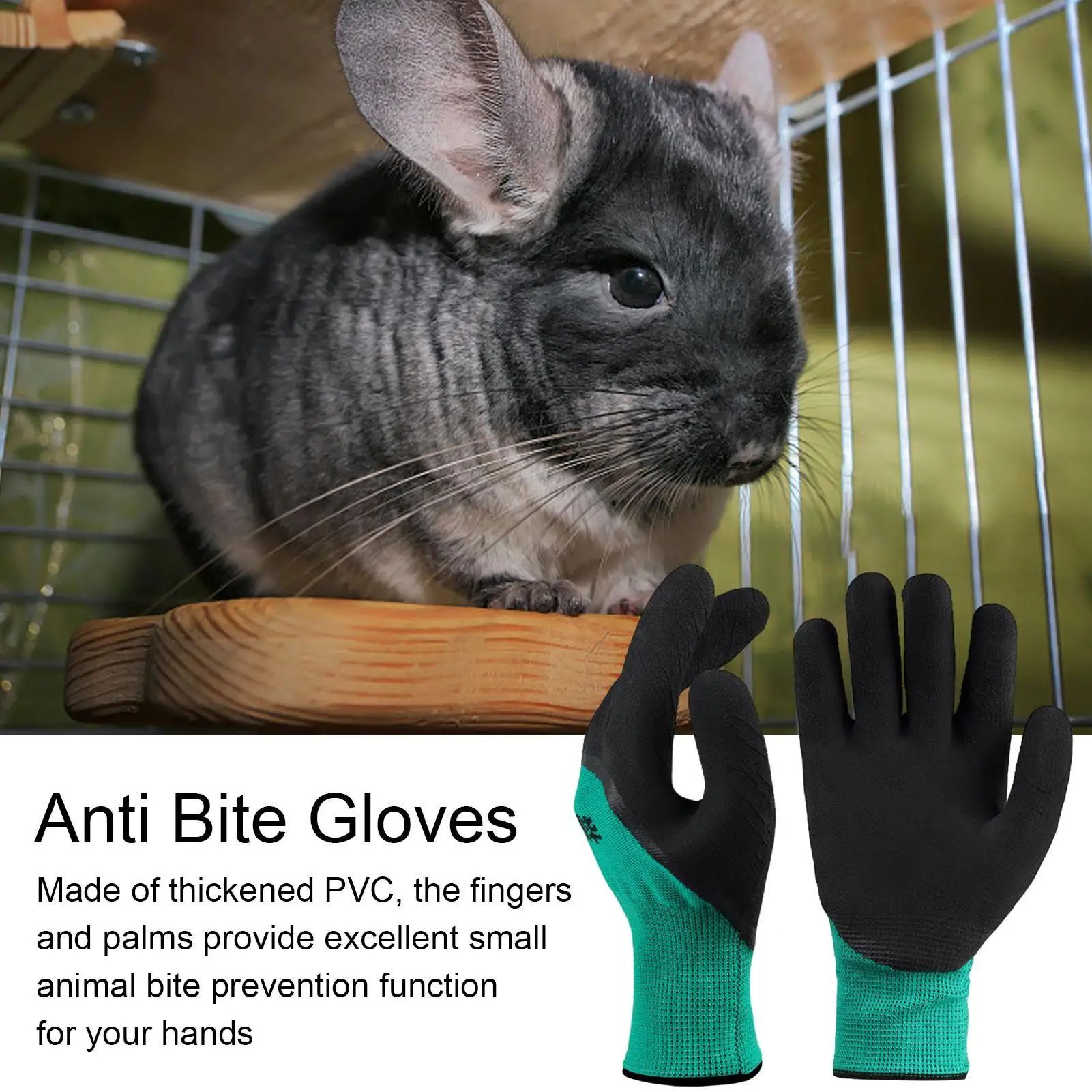 Bite-resistant Pet Gloves Anti Scratch Thickened Hand Protection Gloves Cat Dog Squirrels Hamsters Birds Pet Training Assistant